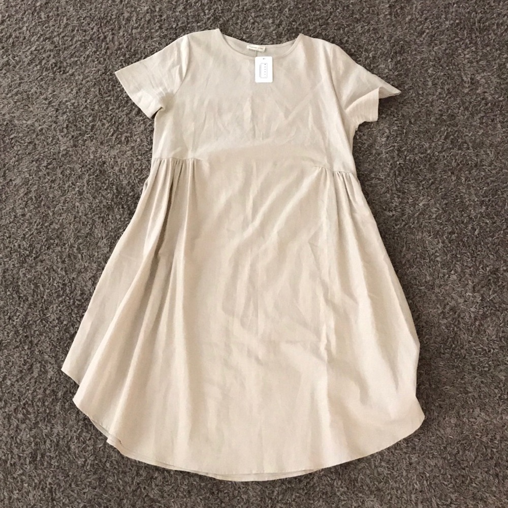 Khaki flare dress